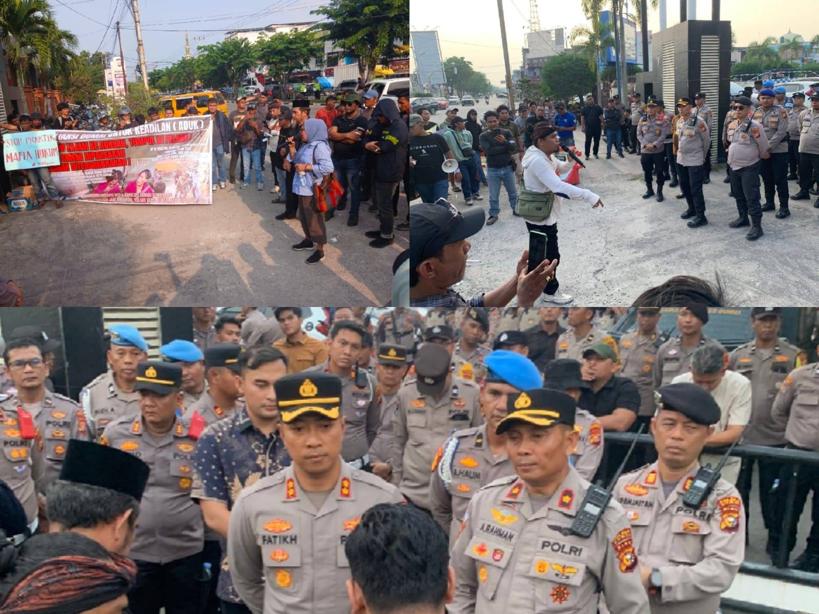 Korban Penganiayaan Malah Ditetapkan Tersangka, Massa ADUK Datangi Mapolres Dumai